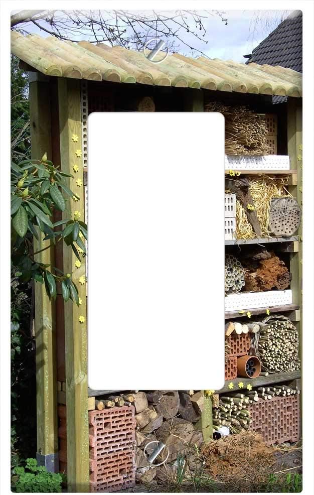 Switch Plate Single Rocker/GFCI - Insect House Insect Hotel Insect Asylum Insect Box