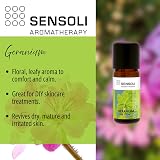 Sensoli Geranium Essential Oil 10ml 100% Pure Pelargonium Graveolens Amber view 2