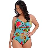 Fantasie Swim Womens Pichola Underwire Twist Front Swimsuit with Adjustable Leg