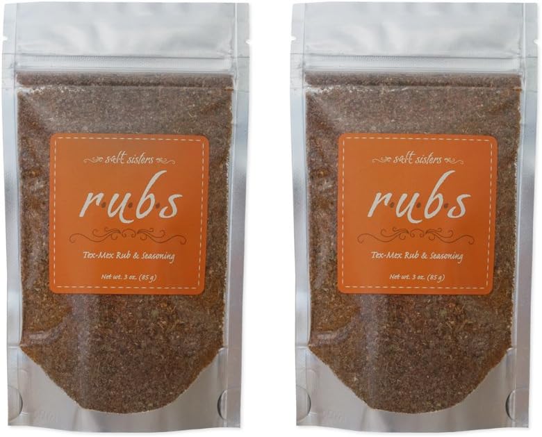 Salt Sisters Gourmet Seasoning Mix, Flavor Tex-Mex Rub & Seasoning, 3 Ounces, 2 Pack