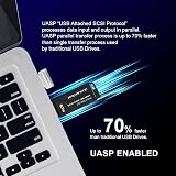 ARCANITE PLUS 1TB Portable SSD USB 3.2 Gen2 600MBs Read 500MBs Write UASP view 5