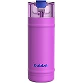 bubba 18 oz Dualsip Insulated Stainless Steel Water Bottle with Straw - Reusable, Leakproof, Lightweight, Dishwasher Safe, Lead-Free and BPA-Free, Moodbooster
