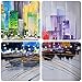 ARTLAND Modern 100% Hand Painted Framed Wall Art Colorful City 3-Piece Gallery-Wrapped Abstract Oil Painting on Canvas Ready to Hang for Living Room for Wall Decor Home Decoration 24x36inches