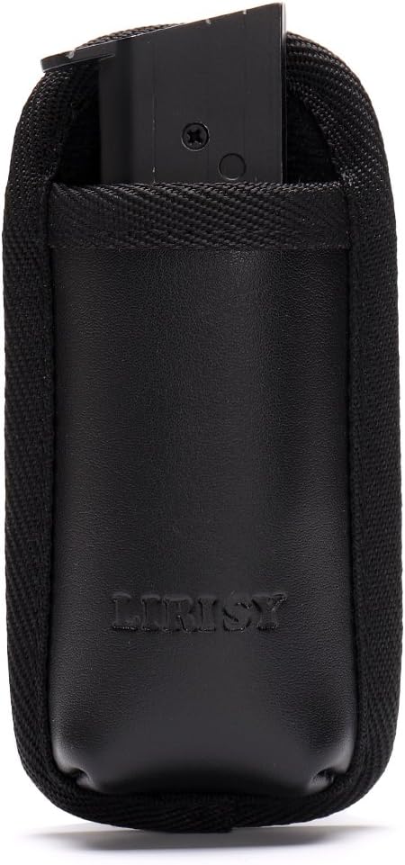 LIRISY Single Pistol Magazine Pouch | Outside The Waistband OWB Mag Holder | Single and Double Stack Mag Holster for 9mm/.40 cal/380