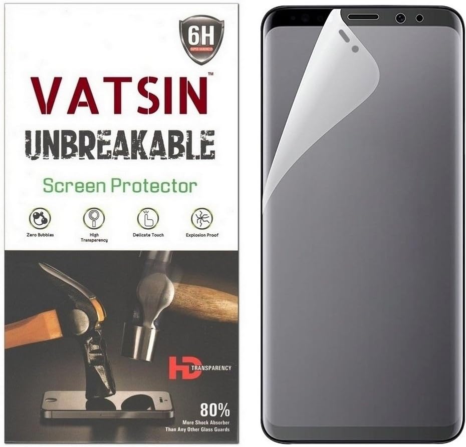 Vatsin Edge to Edge Screen Guard (Not Tempered Glass) for Samsung Galaxy S9 Plus