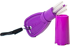 ENFit Cleaning Brush for Feeding Tubes and Extension Sets – Reusable Brush for Enteral Connectors with Ergonomic Handle and V