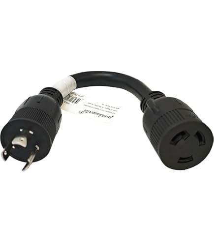 Iron Box NEMA 6-20P To L6-30R Power Adapter - 1 Foot Heavy Duty 20A/250V Cord