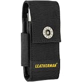 LEATHERMAN, Premium Nylon Snap Sheath with Pockets, Fits 4" to 4.5&rdquo; Multi-Tools, Black, Medium