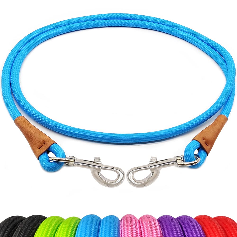 YUCFOREN 6 Foot Dog Tie Out Rope Leash, Training Tie Down Heavy Duty Climbing Nylon Basic Leash for Camping, Indoor, Outdoor and Front Yard — image 1