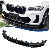XPHAZZ M40i Front Lip Fit for BMW 2022-2024 X3 G01 X4 G02 LCI M-Sport | XPHAZZ Gloss Black Fits for M40i xDrive30i xDrive30e Bumper Lower Chin Spoiler Splitter Air Dam Exterior Trim Body