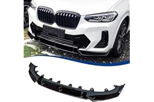 XPHAZZ M40i Front Lip Compatible with 2022-2024 BMW X3 G01 X4 G02 LCI M-Sport Model ABS Gloss Black Bumper Air Splitter