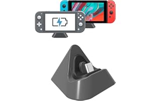 FANPL Charging Dock for Nintendo Switch Lite, Charging Stand Station Compatible with Nintendo Switch (Gray)