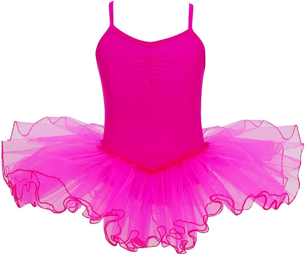 Freebily Mädchen Ballettkleid - Tutu Mit Blumenmuster In Größe 98-164cm