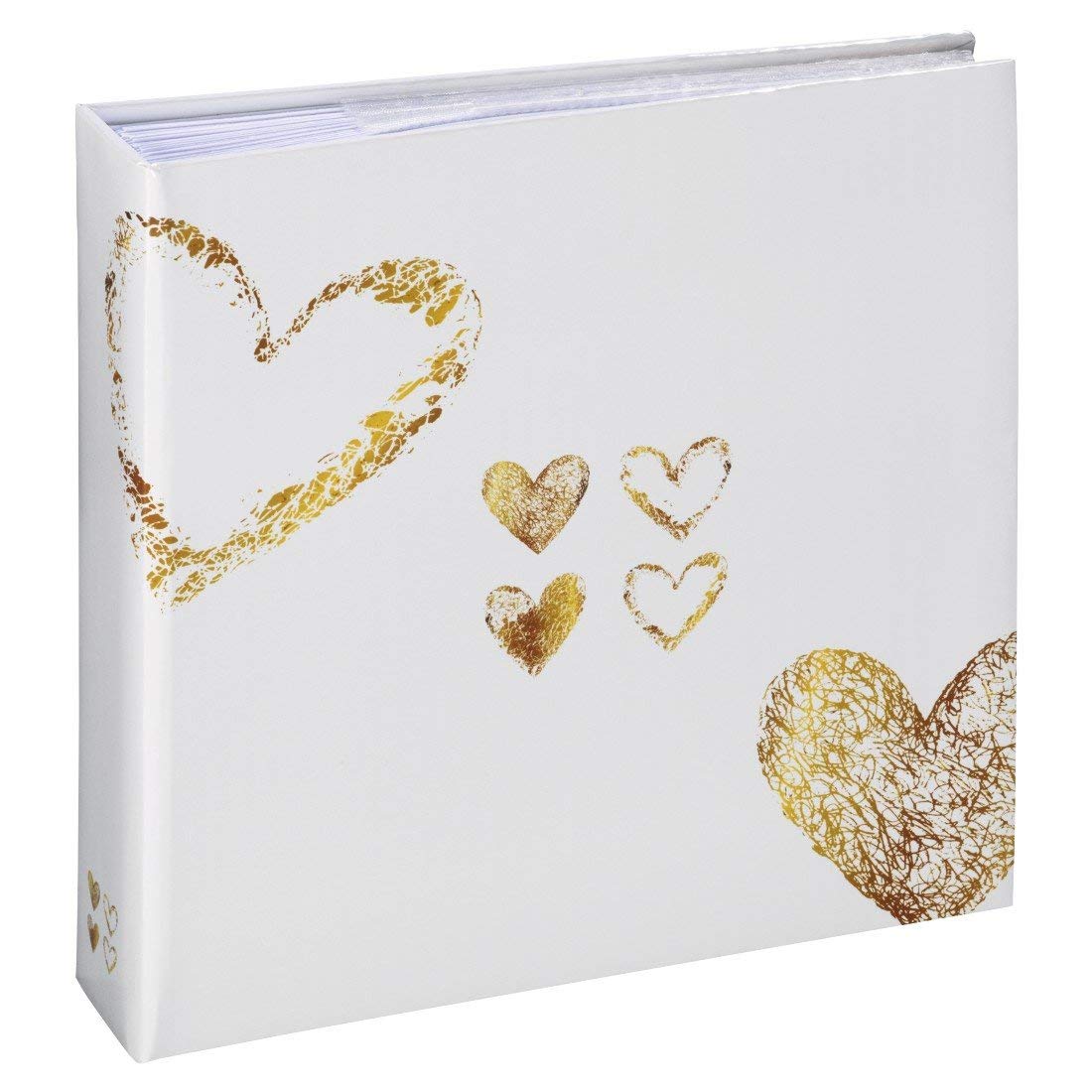Hama Lazise Memo Album for 200 Photos (10 x 15cm) | Gold | 100 Sheets | 225mm x 220mm