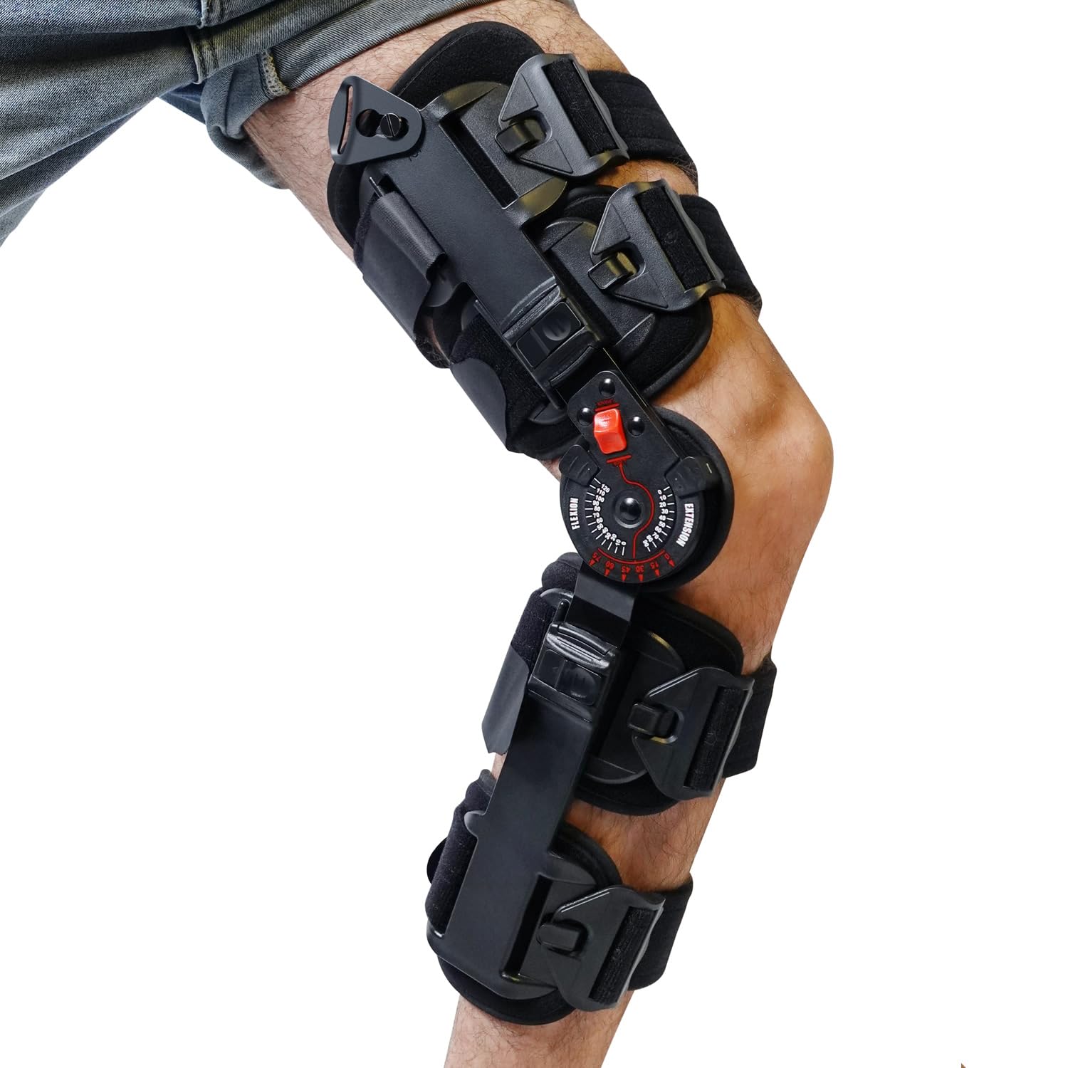 Photo 1 of KD ROM Knee Brace: Hinged Post-Op Knee Brace for Arthritis, ACL, MCL, and PCL Injury – Optimal Support for Rehabilitation