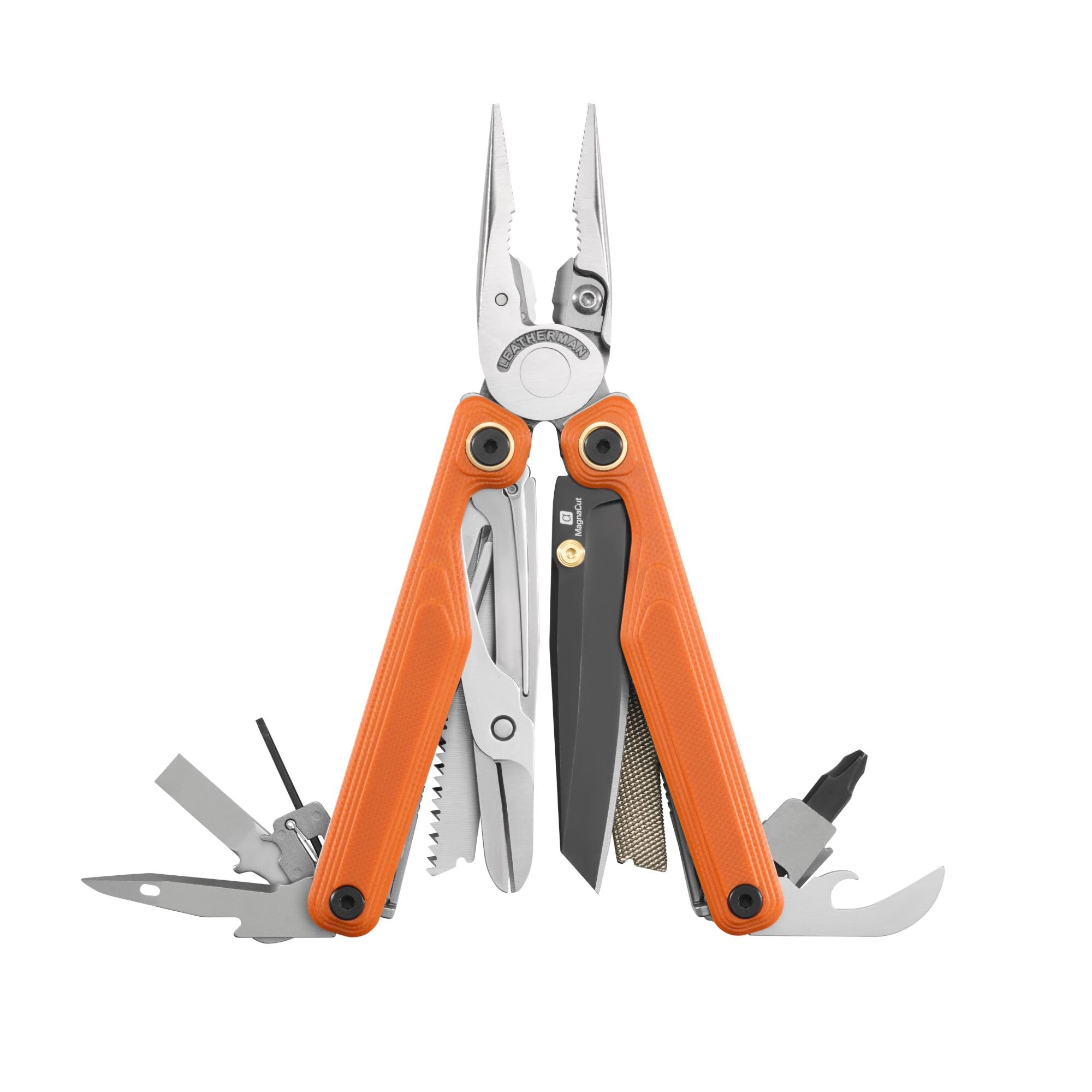 Leatherman Wave Alpha Multitool - 16-in-1 Werkzeuge mit MagnaCut-Klinge, Säge, Feile, Innovativer Schere und mehr Bedienkomfort - Canyonland