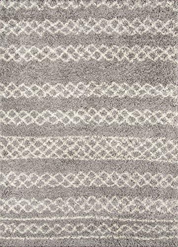Momeni Rugs Maya Collection Ultra Thick Pile Shag Area Rug, 2 X 3, Grey