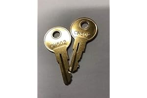 CUTE 4 U 2 Pcs of CH502 Keys RV Compartment Code Cut CH502 Truck Tool Box Lock Keys