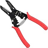 DOWELL Wire Stripping Tool Wire Strippers 10-20 AWG 7 Inch with Wire Crimper Cutter Bolt Cutter All-in-One Multifunctional