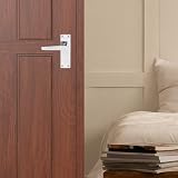 XFORT Victorian Lever Latch Chrome Door Handles 6 inch Backplate Pair view 5