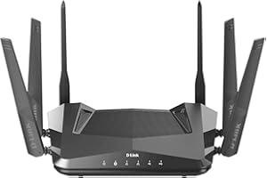 D-Link WiFi 6 Router AX5400 MU-MIMO Voice Control Compatible with Alexa & Google Assistant, Dual Band Gigabit Gaming Internet