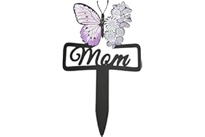 GLYHAOYIZHI Cemetery Decorations for Grave Mom Purple Butterfly and Daisy Grave Decorations for Cemetery