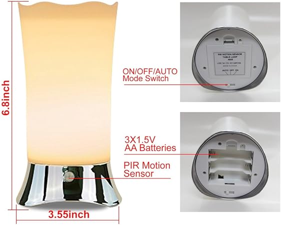 motion sensor table lamp indoor