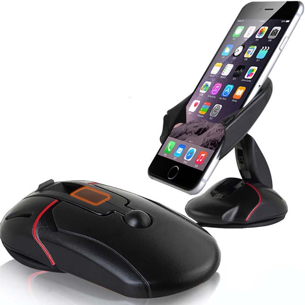 HAOGEGE Creative Mouse Car Bracket and Office Stand Phone Navigation Bracket Silicone Sucker Mobile Phone Stent Lazy Stent (can be Used for 2-3.5IN Width of The Phone)