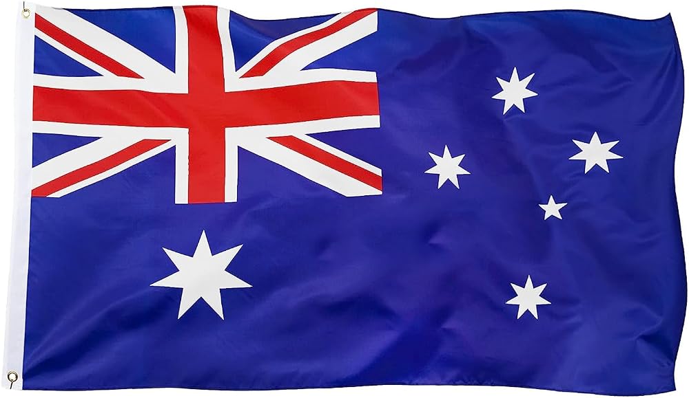 Jc.upin 3x5 Ft Australian Flag, UV Fade Resistant Party Decoration