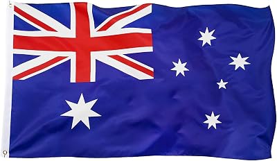 Jc.upin 3x5 Ft Australian Flag, UV Fade Resistant Party Decoration