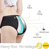 ZVZK Period Pants Heavy Flow 30ML Absorbent Women Leak Proof Panty S Pack of 3 view 5