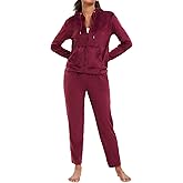 Navisting Women's Velour Sweatsuit Set 2 Piece Tracksuit Outfit Full Zip Velvet Jogging Suit Hoodie and Sweatpants Loose Fit