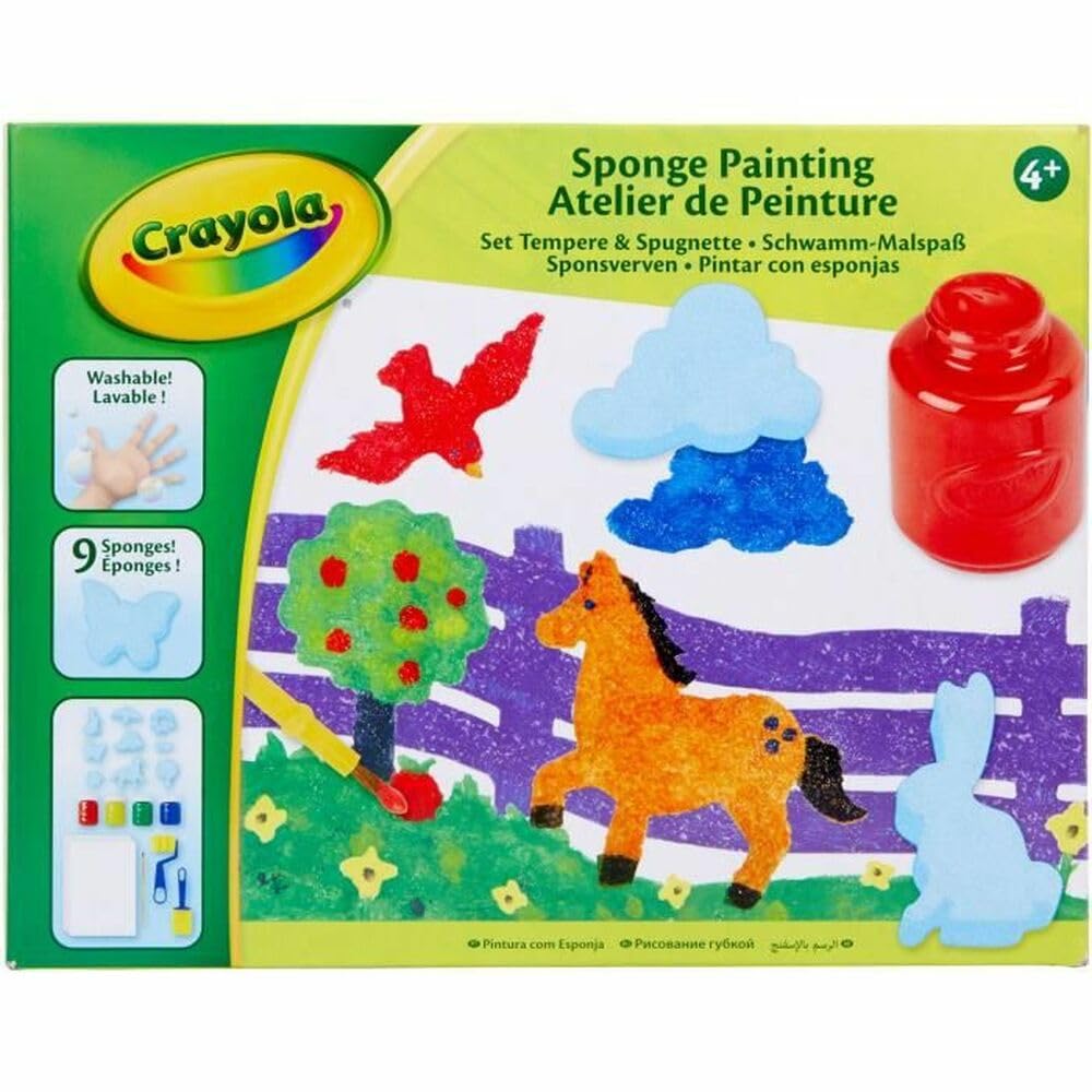 Crayola Sponge Painting, Multi-Coloured