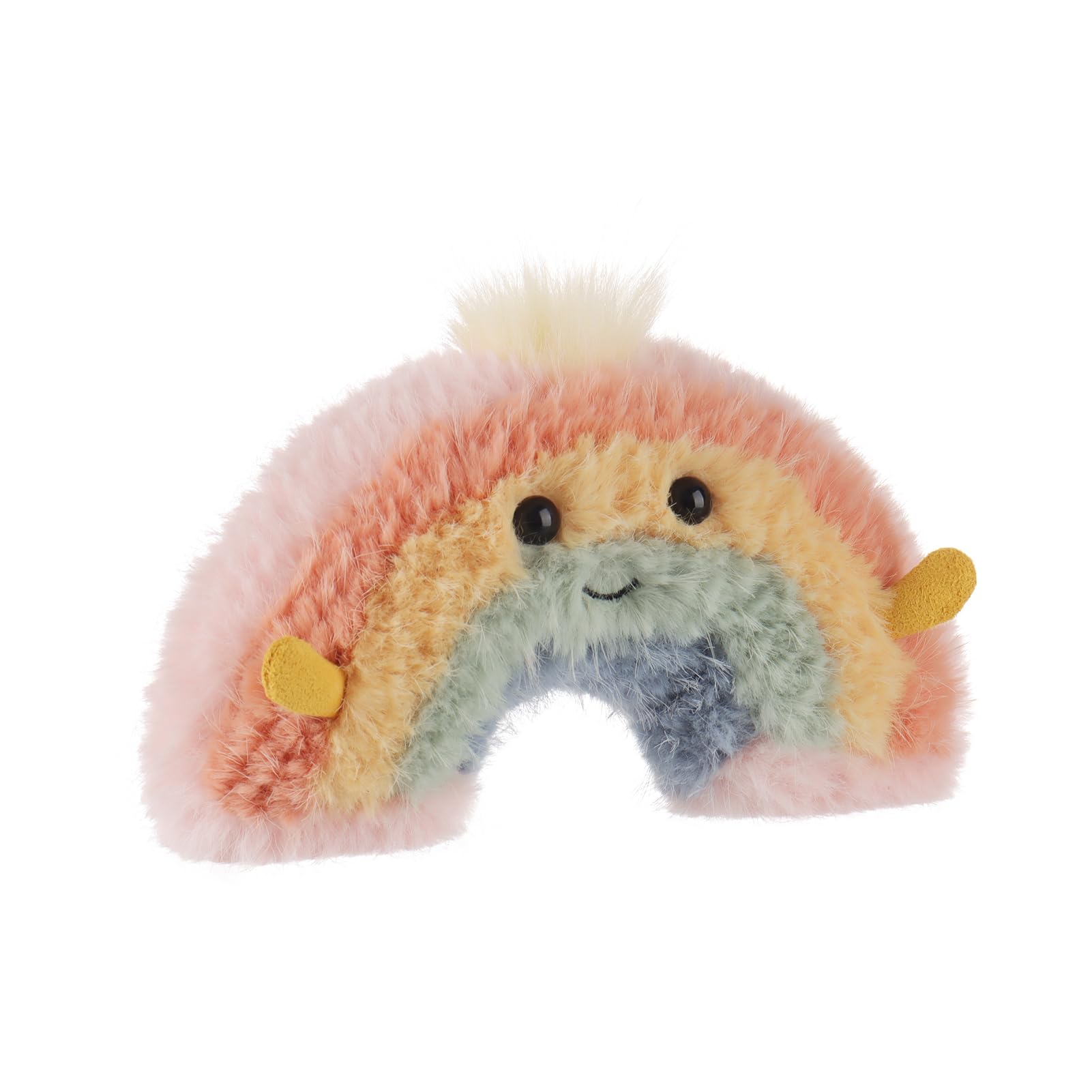 Apricot Lamb Rainbow Plush Stuffed Animals for Kids, Soft Cute Plush Toys for Baby Girl and Boy, Fluffy Rainbow Colorful