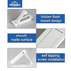 HOMOTEK Recessed Pocket Door Pull Handle, Edge