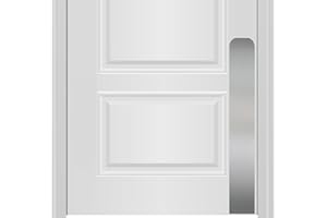 Deck the Door Decor Dog Scratch Door Protection Plate - Elegant Anodized Aluminum for All Door Types. Pet-Safe with Polished Edges and Rounded Corners. 3M Adhesive Mount - Satin Nickel 4x30in