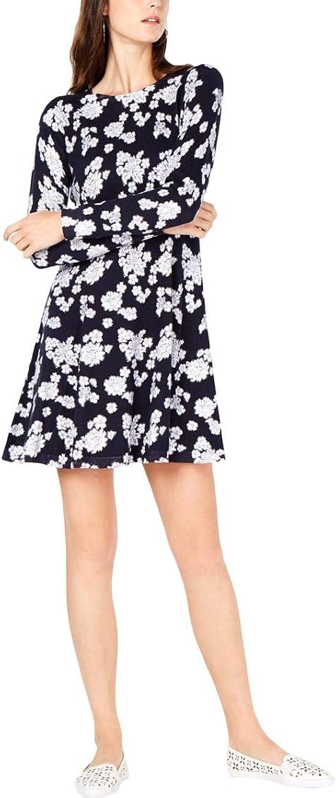 TOS Lace Long Sleeve Flare Dress 