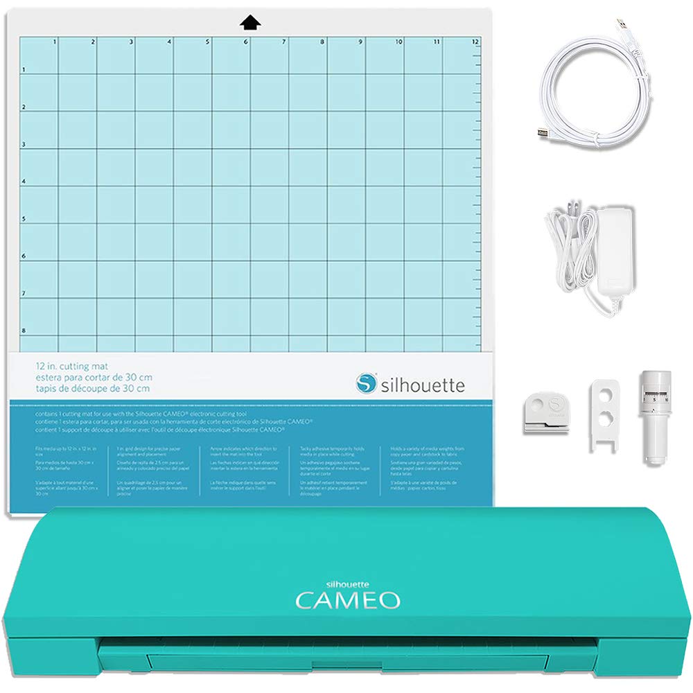Silhouette Teal Cameo 3 Bluetooth Starter Bundle With 36 12x12 Oracal Sheets Siser Easyweed T Shirt Vinyl Membership Transfer Paper Guide Class