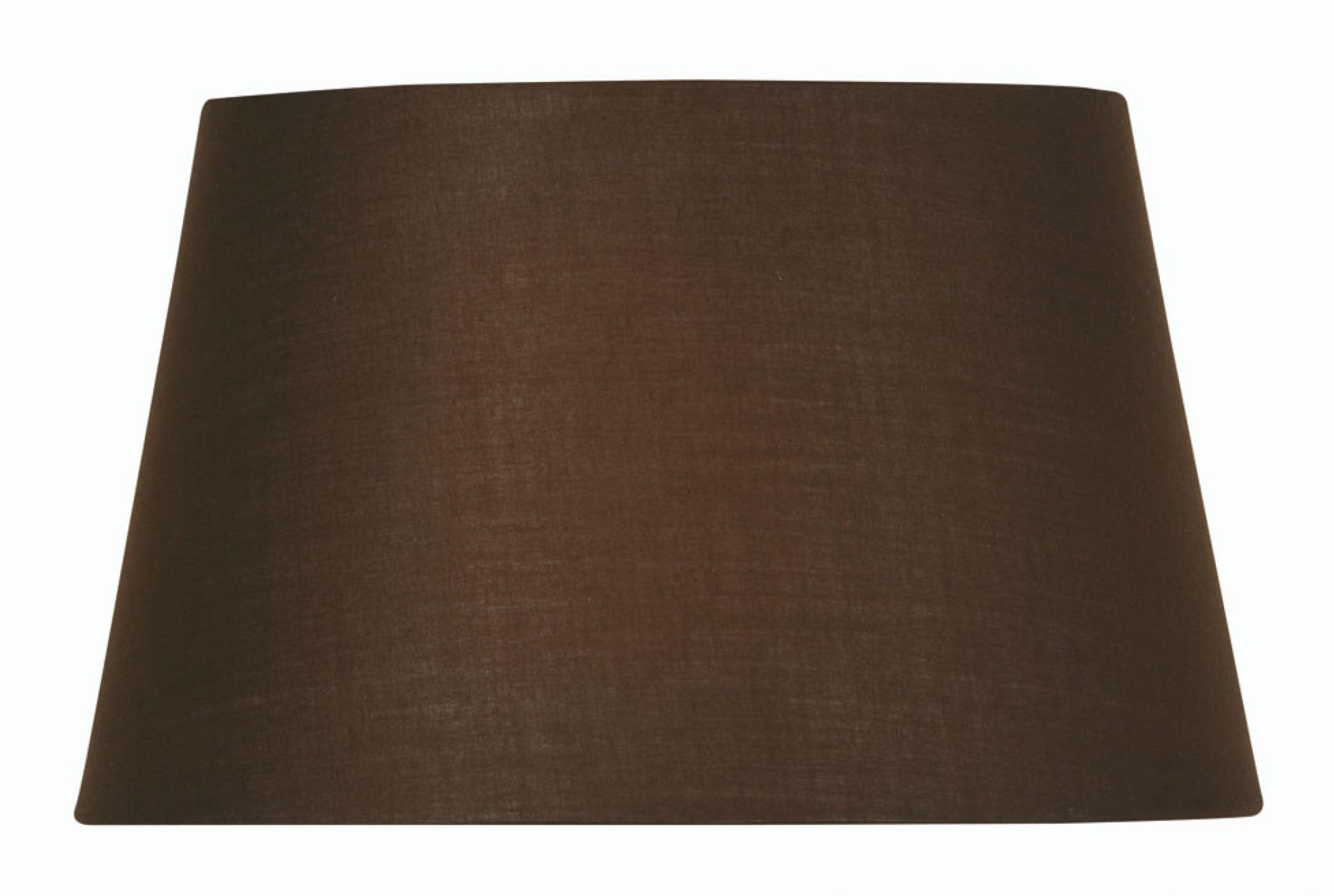 Oaks Lighting S901/8 CO Cotton Drum Shade, 8-inch, Chocolate