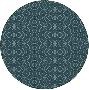 Alfombrilla de ratón Redonda de Goma Antideslizante Azul Estilo