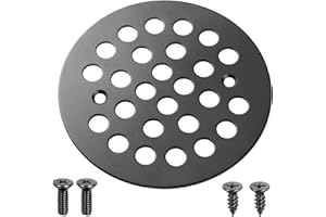 4-1/4“ Shower Strainer Drain Trim Set, Screw-in Shower Strainer Drain Cover, Shower Floor Replacement Cover Bathroom Drain St