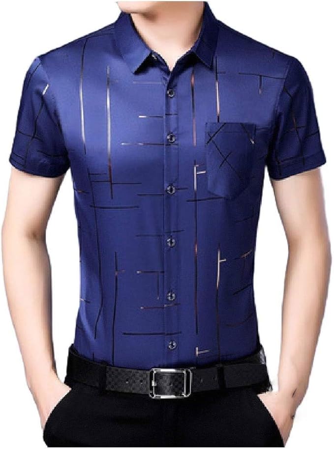 mens short sleeve no iron dress shirts