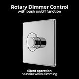 BG Electrical Intelligent Single Wall Dimmer Switch 2 Way Polished Chrome 200W view 5