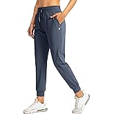 G Gradual Women's Joggers Pants with Zipper Pockets High Waisted Athletic Tapered Sweatpants for Women Workout Lounge