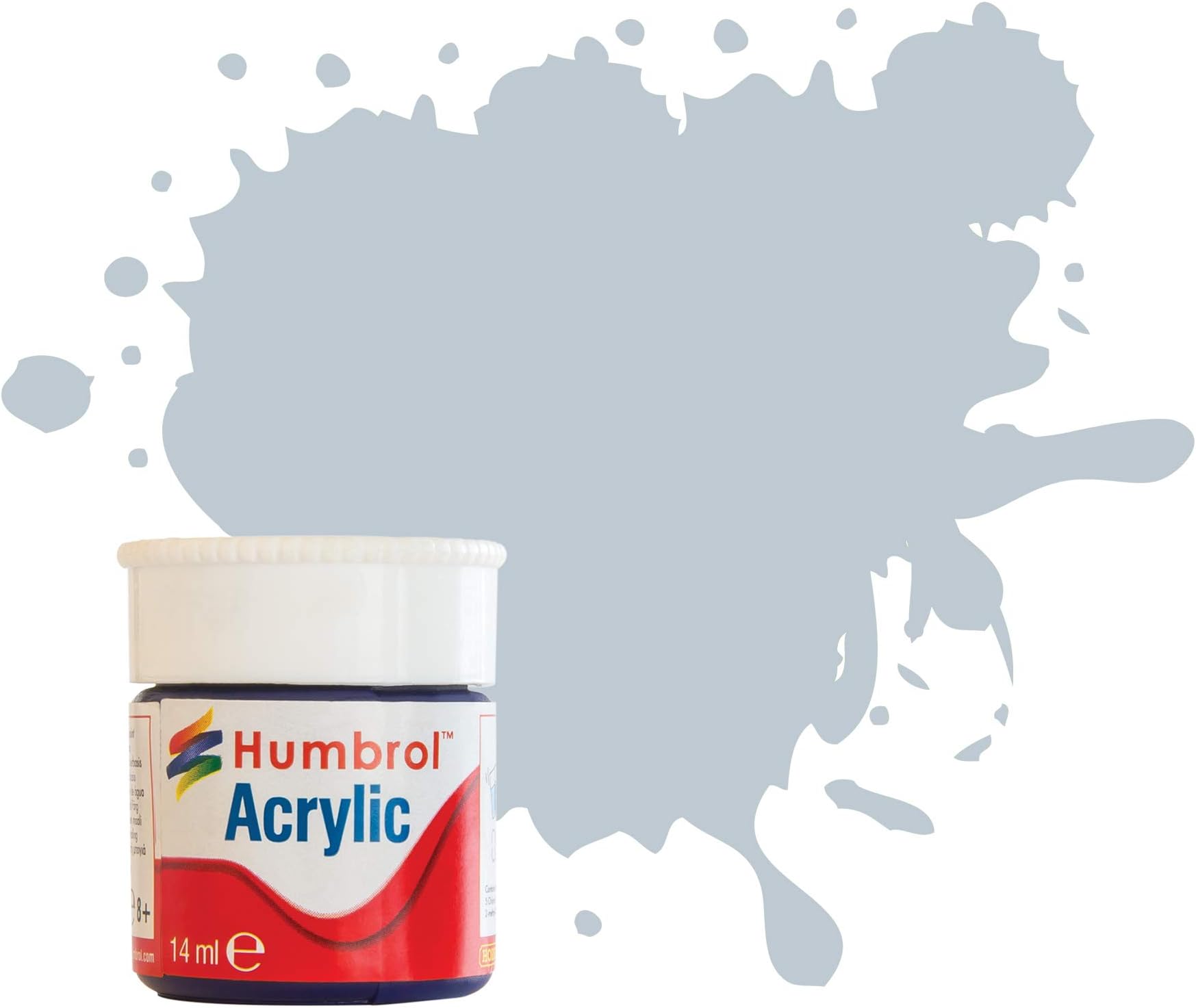 Humbrol 12ml Acrylic Paint No. 56 Aluminium Metallic