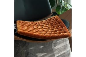 Office Chair Cushion Padded Velvet Square Chair Pad Thin Soft and Comfy Chair Cushion Seat Cushions for Computer Desk Kitchen