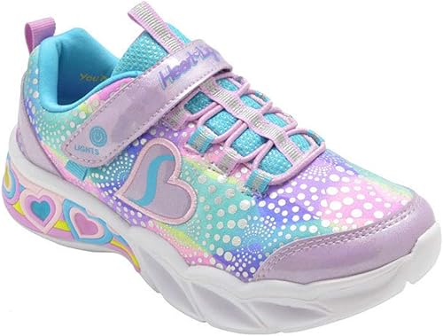 Amazon スケッチャーズ 3059l Skechers S Lights Sweetheart Lights スニーカー キッズ ジュニア 子供 靴 Lvmt ラベンダー マルチ 19cm 運動靴 スニーカー