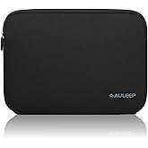 AULEEP 11-12 Inch Laptop Sleeves, Neoprene Notebook Computer Pocket Tablet Carrying Sleeve/Water-Resistant Compatible Laptop Sleeve for Acer/Asus/Dell/Lenovo/HP, Black