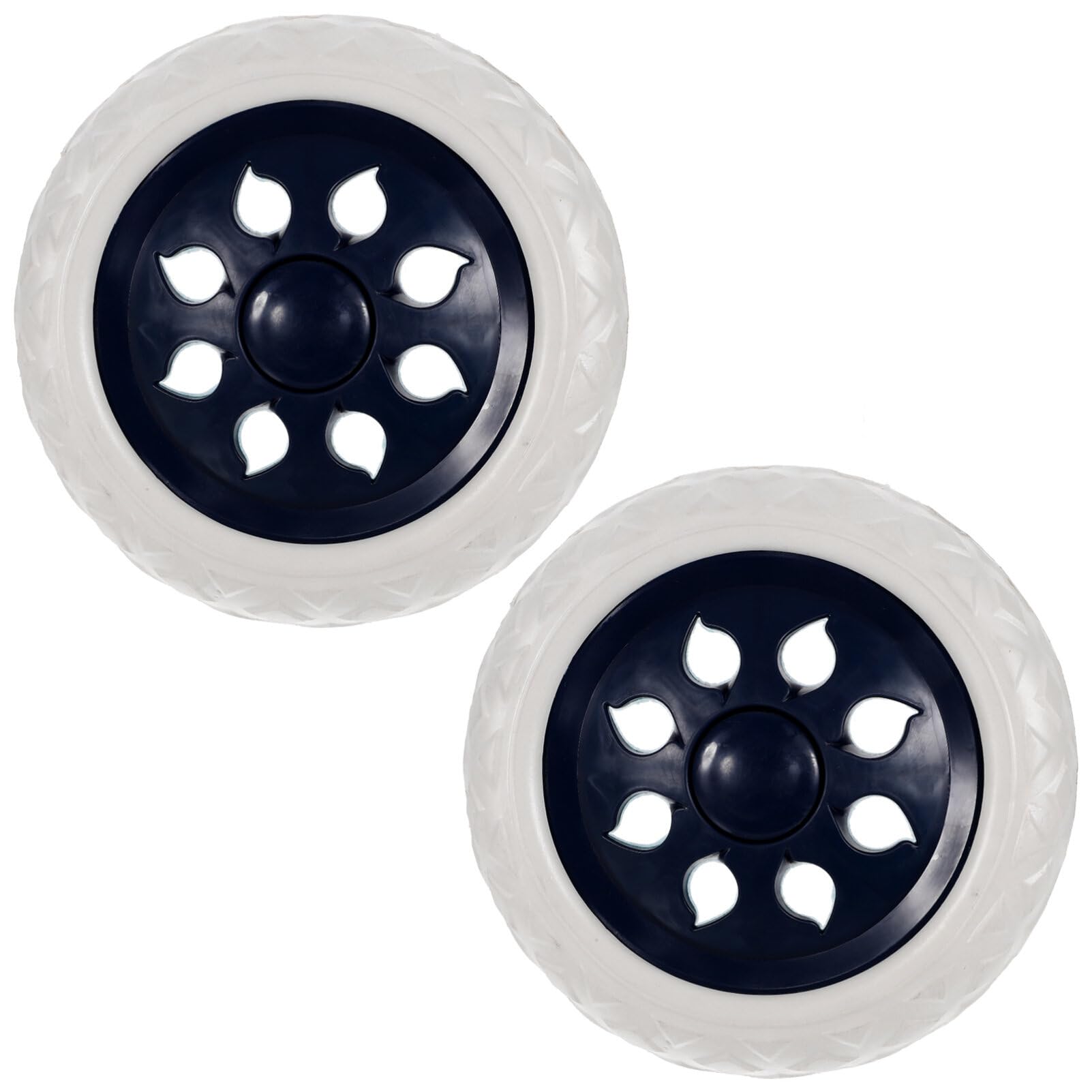 EXCEART 2Pcs Shopping Cart Wheels - Trolley Casters Replacement
