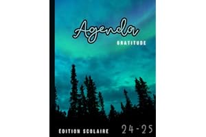 Agenda Français Scolaire 2024-2025 - Aurore Boréale - Journées Divisées en 5 Périodes: Pour le Primaire et Secondaire - Semai